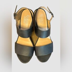 EUC FRANCO SARTO STARRY Style Wedge Sandals Size 9